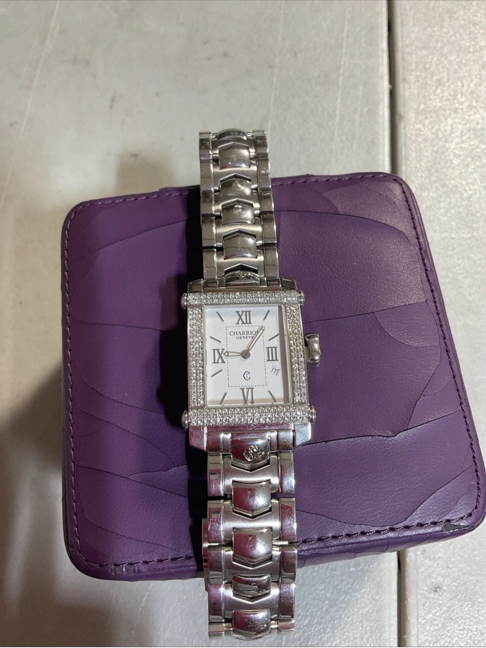Charriol Columbus CCSTRH  Diamond Bezel Quartz Watch Need BATTERY,SEE DESCRIPTIO - Picture 7 of 11